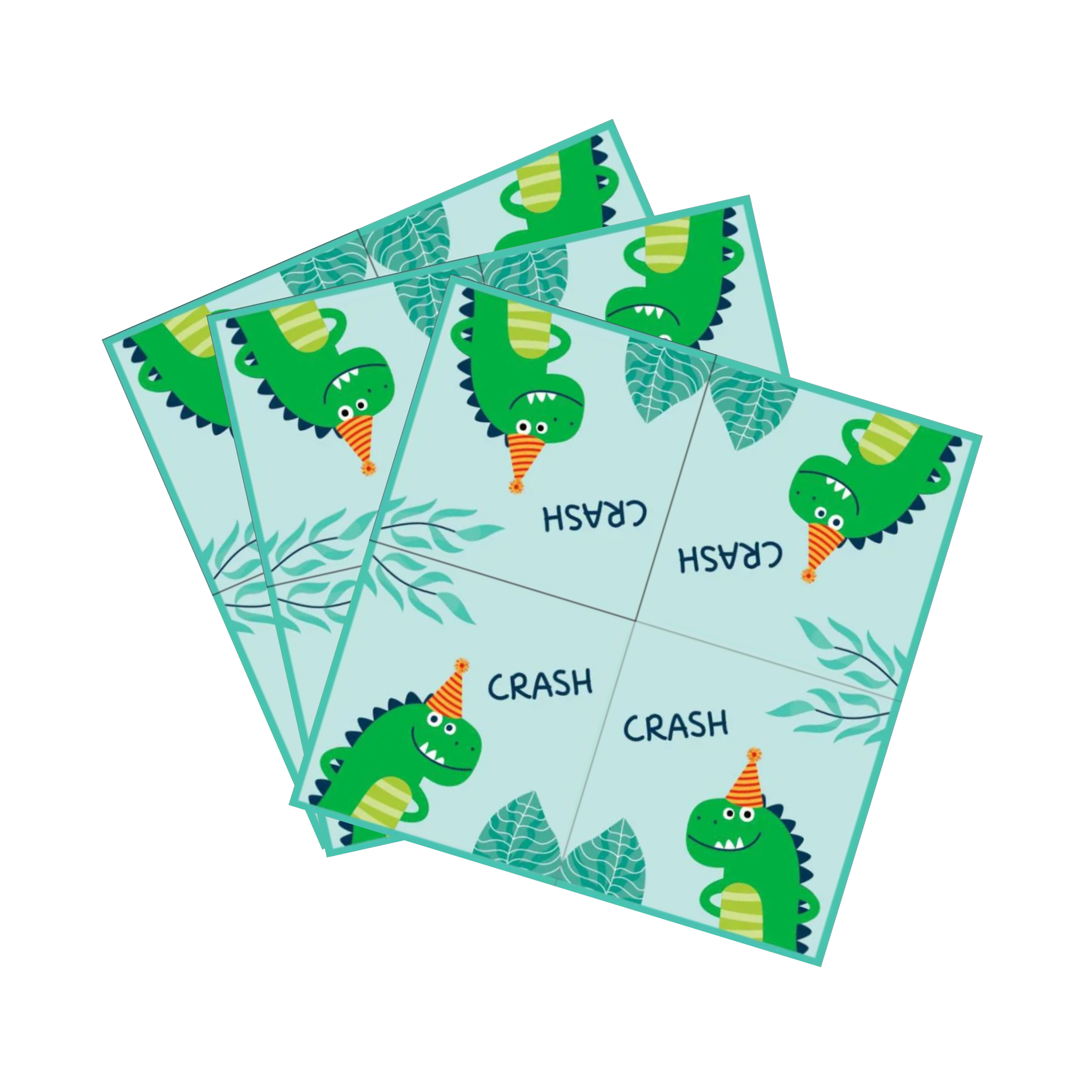 Dino Theme Birthday Party Tableware Set