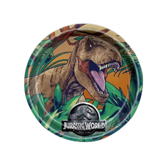 Jurassic-Themed Party 9 Inch Paper Plates Set