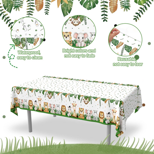 Safari Theme Party Tablecloth