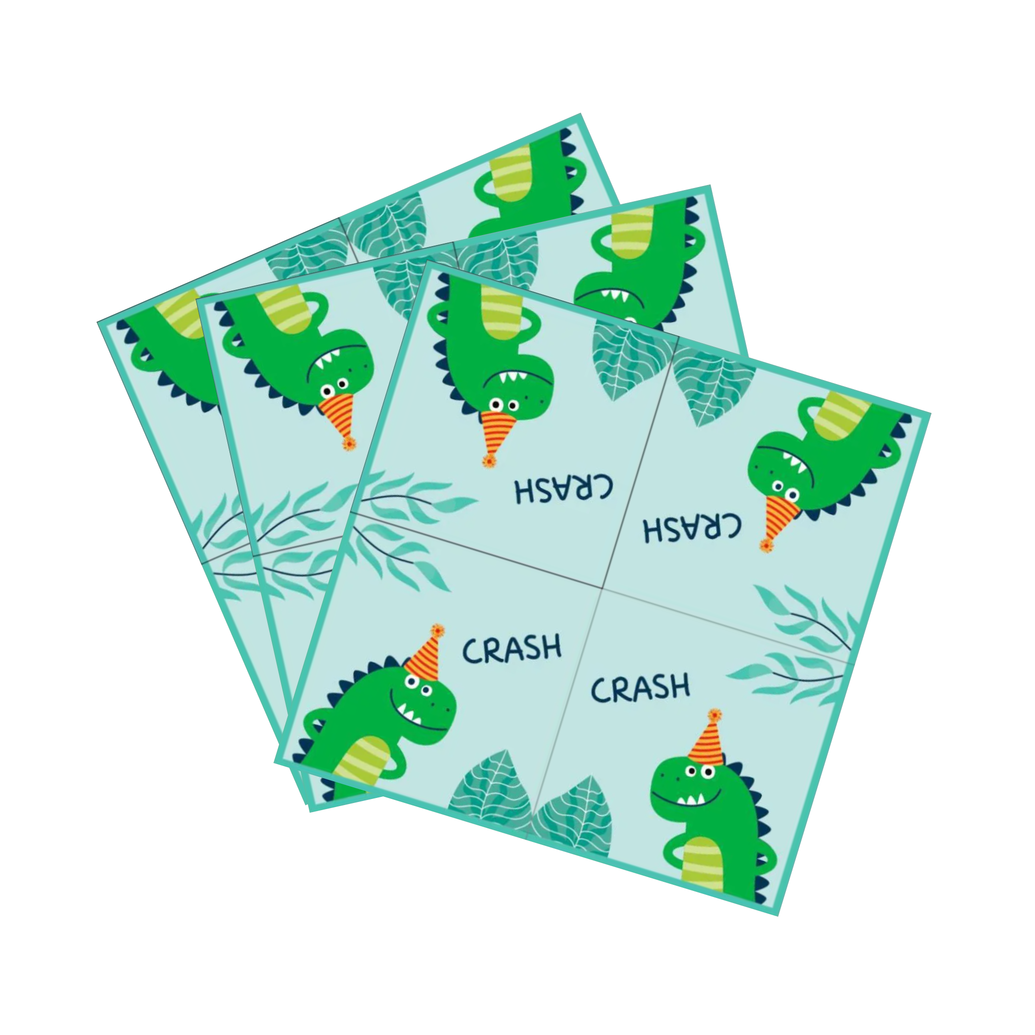 Dino Theme Birthday Party Paper Napkins Set
