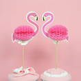 Load image into Gallery viewer, Flamingo Theme Party Cupcake Toppers Set
