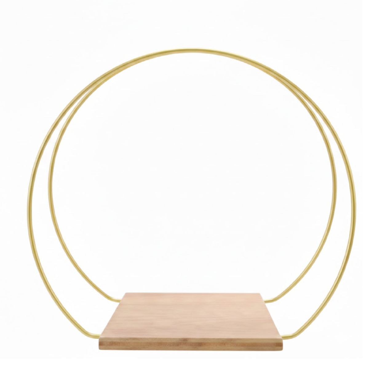 Gold Metal Floral Hoop Table Centerpiece