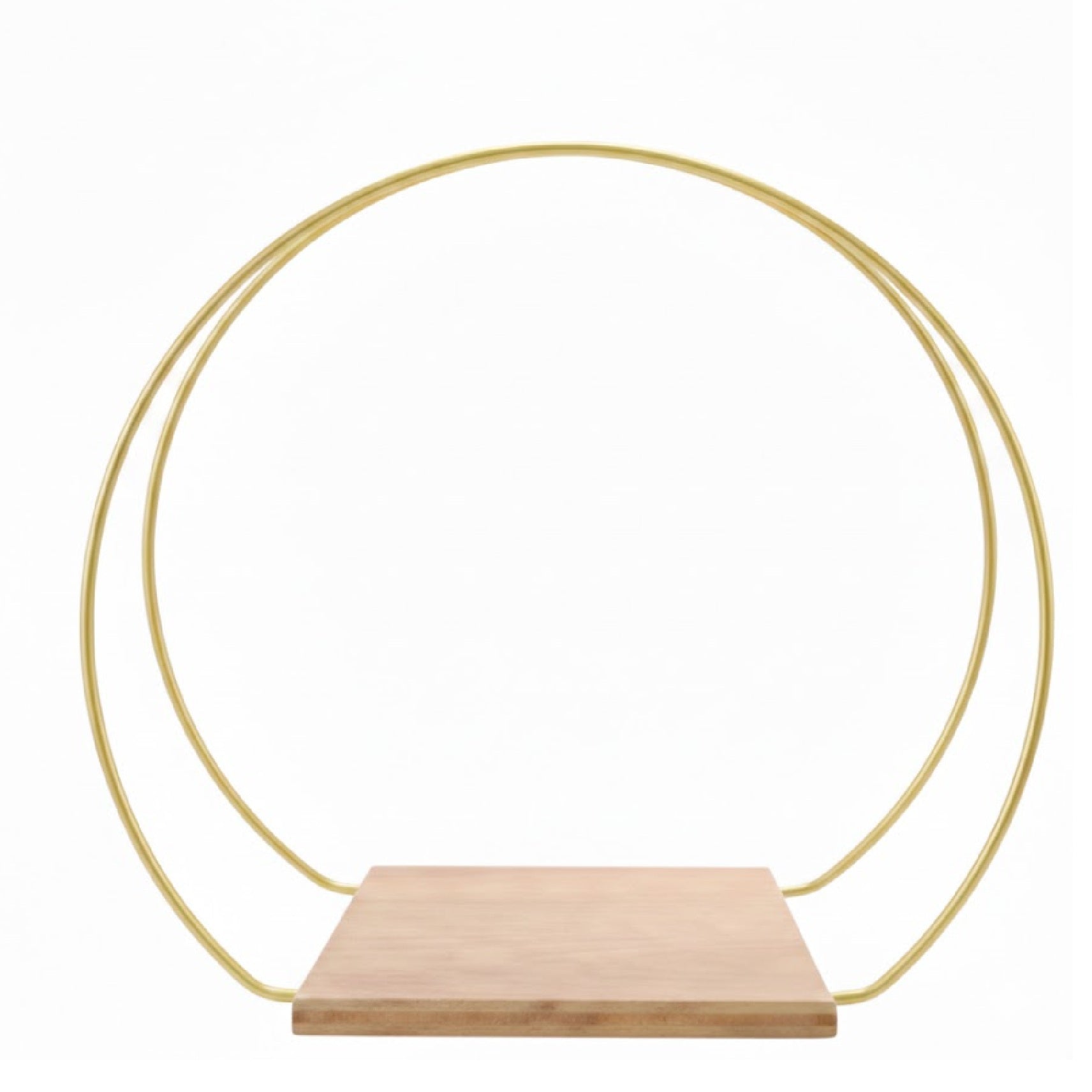 Gold Metal Floral Hoop Table Centerpiece