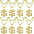 Load image into Gallery viewer, Gold Plated Chain Dollar Necklace and Ring Set
