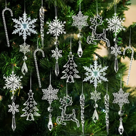 Christmas Snowflakes Ornaments 18 Pcs