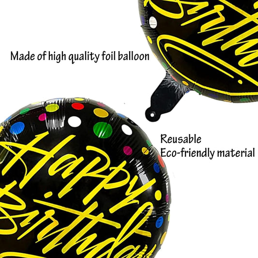 New Design Happy Birthday Foil Balloons, 18" Round