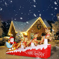 Load image into Gallery viewer, Christmas Inflatable Santa Clause on Sleigh 10 Ft
