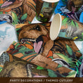 Load image into Gallery viewer, Jurassic-Themed Party Tableware Set
