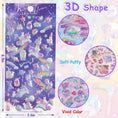 Load image into Gallery viewer, 3D Puffy Unicorns Rainbow Stickers for Girls Kids

