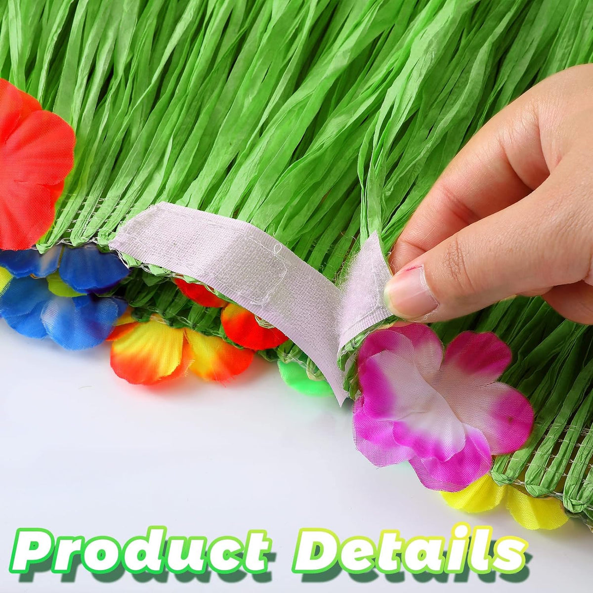 Tropical Style Party Table Grass Skirt