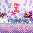 Load image into Gallery viewer, Mermaid Theme Party Table Covers Set
