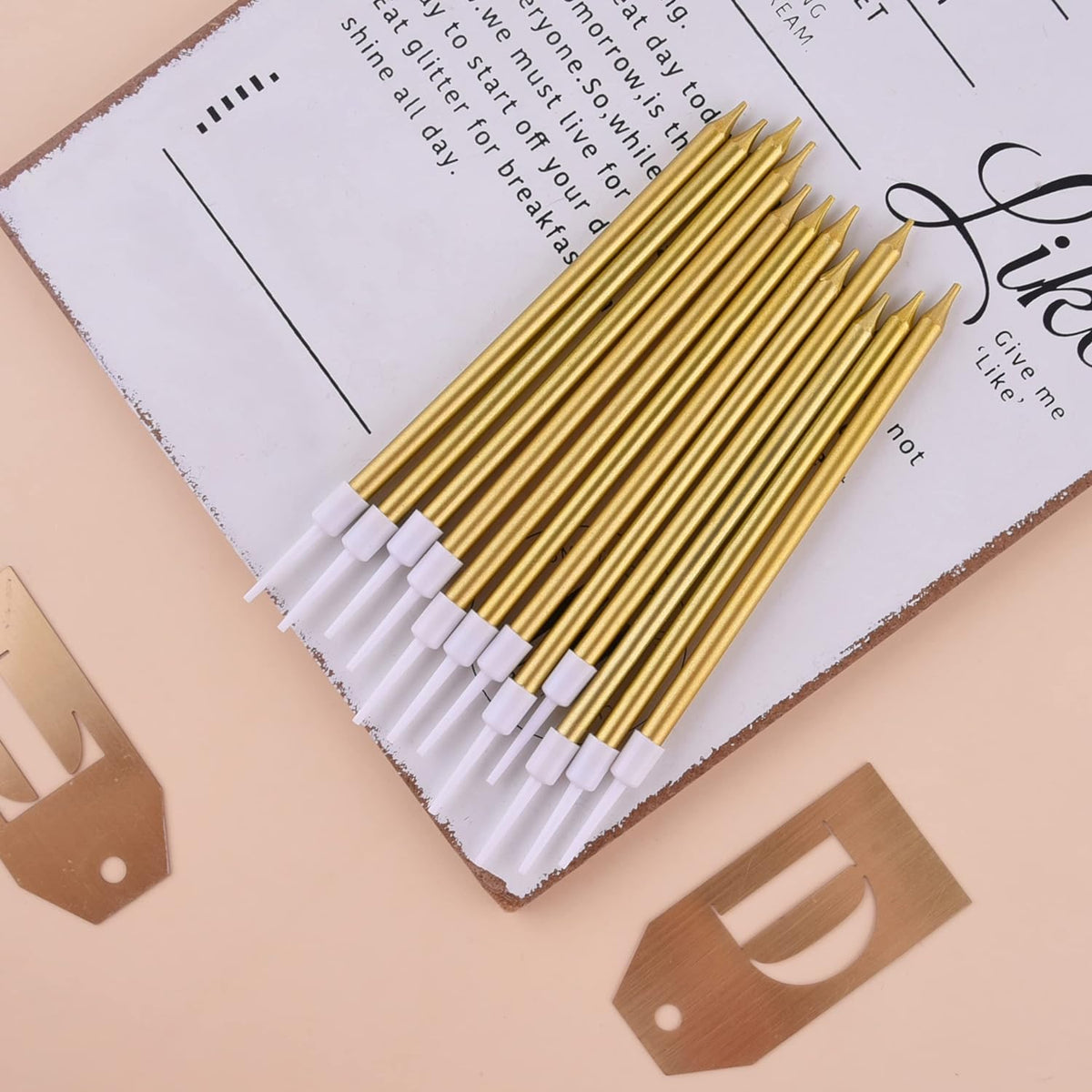Dazzling Gold Candles