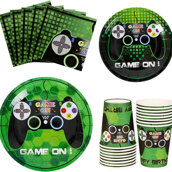 Game On Theme Party Tableware Set