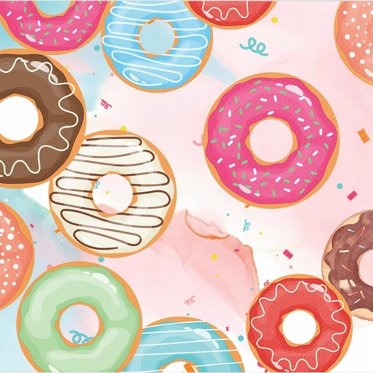 Candy Land Theme Birthday Party Paper Napkins Set (Donut)