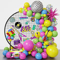Load image into Gallery viewer, 80s 90s Disco-Themed Party Balloon Arch
