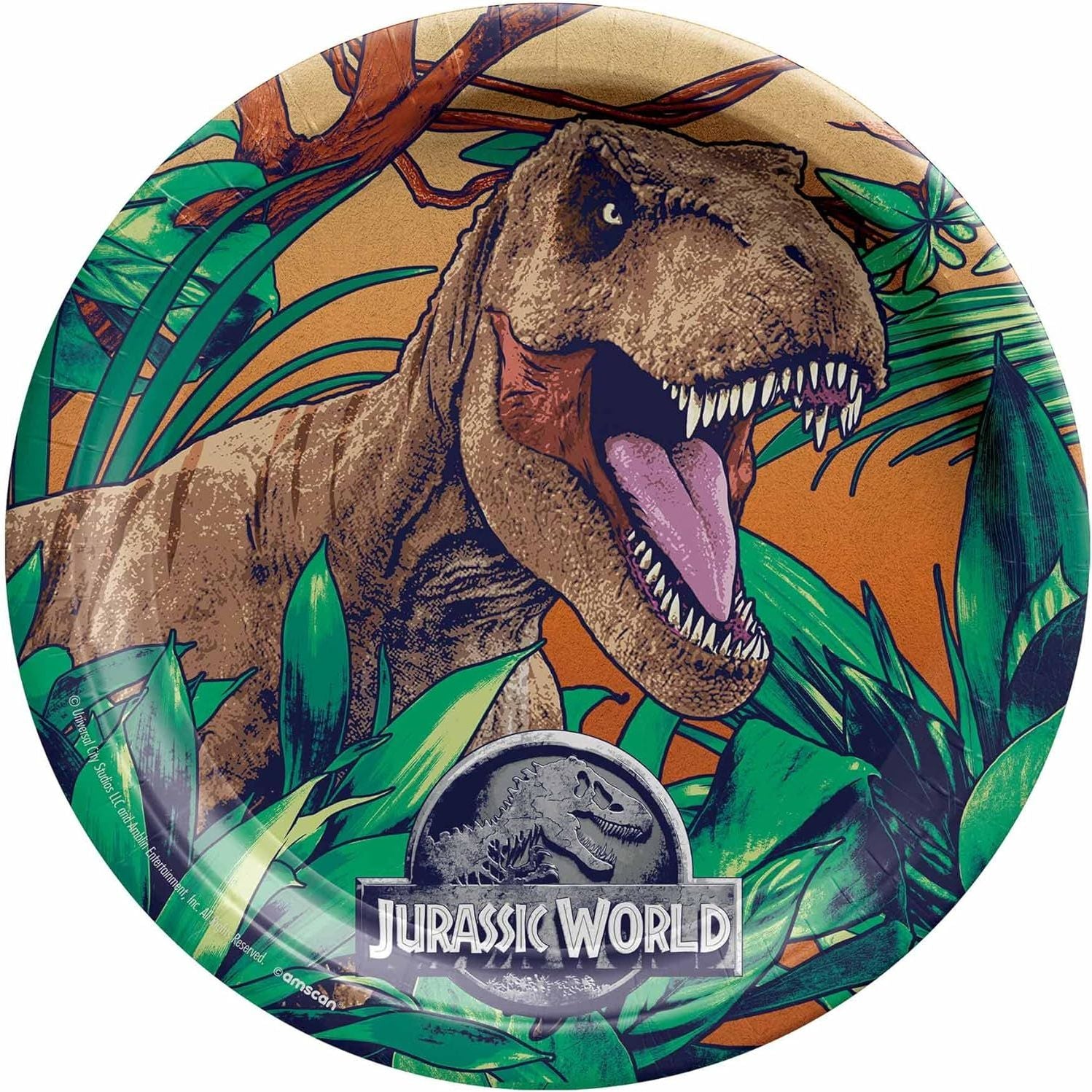 Jurassic-Themed Party Tableware Set
