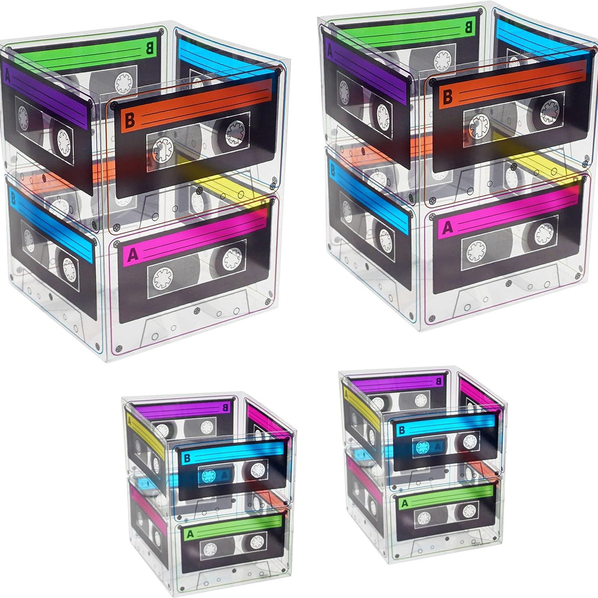 80s Theme Novelty Cassette Tape Bucket Popcorn Box