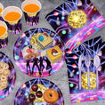 Load image into Gallery viewer, Neon Disco Party Theme Tableware Set
