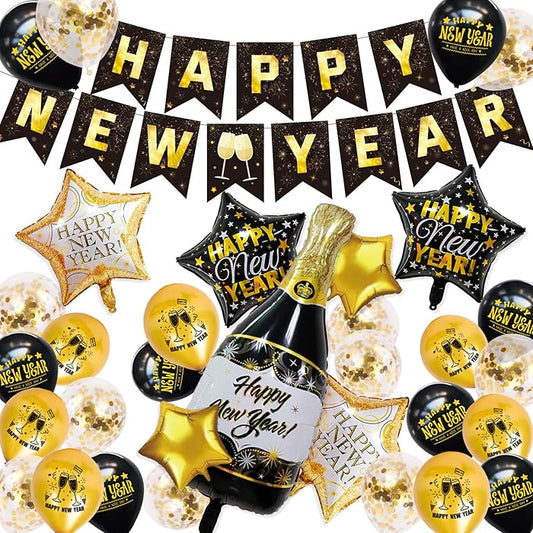 Happy New Year Decoration Set