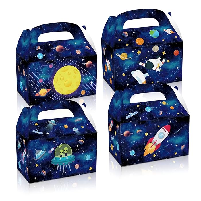 Outer Space Themed Treat Boxes Set