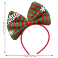 Load image into Gallery viewer, Christmas Red and Green Headband
