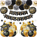 Load image into Gallery viewer, Happy New Year Decoration Set with Pum Pums
