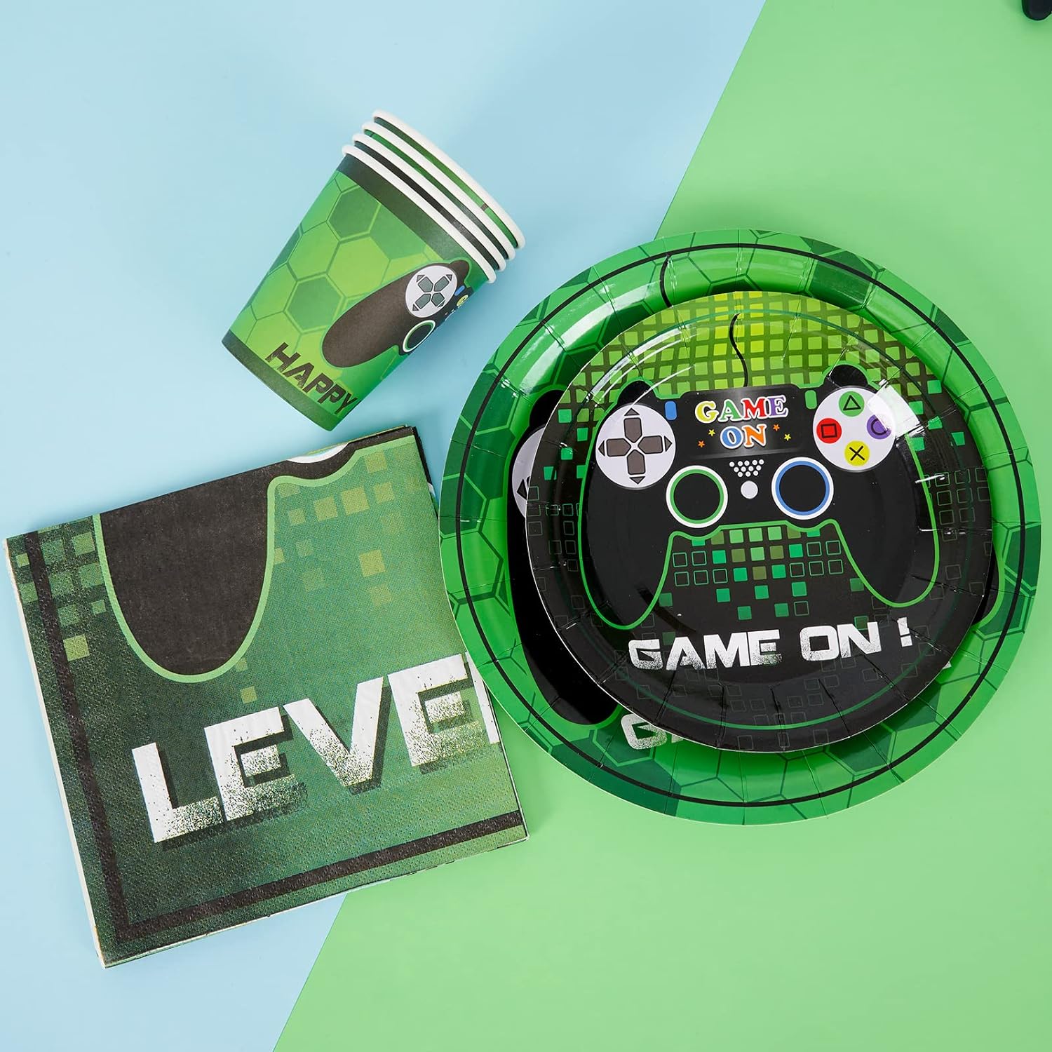 Game On Theme Party Tableware Set