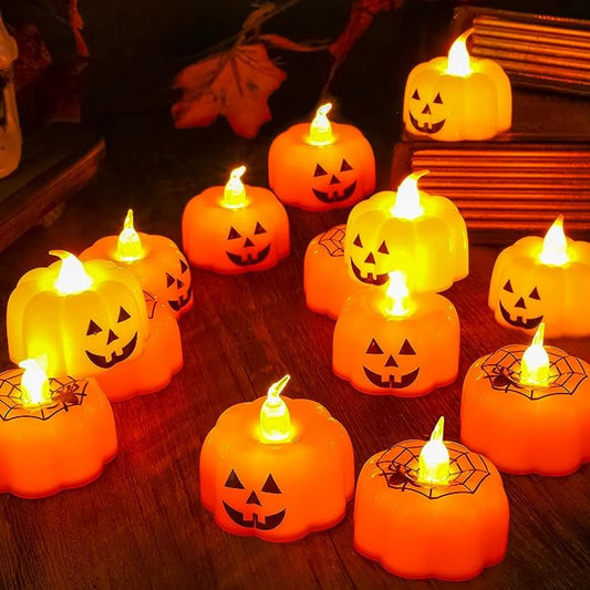 Pumpkin candle - 1 PC