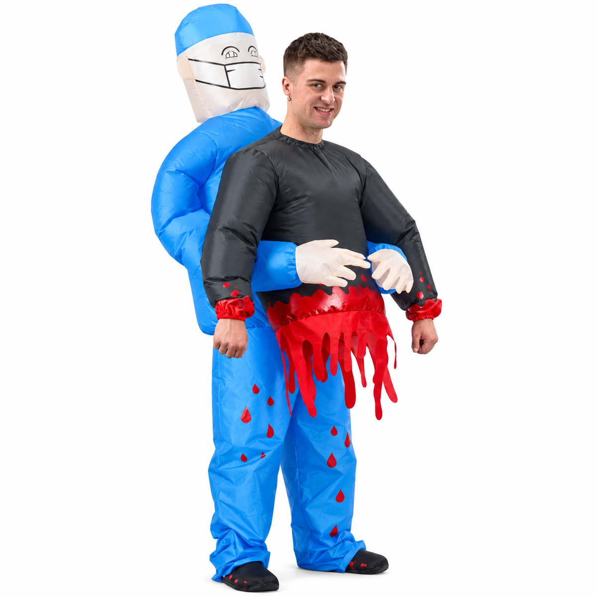 Doctor Carrying Person Illusion Costume