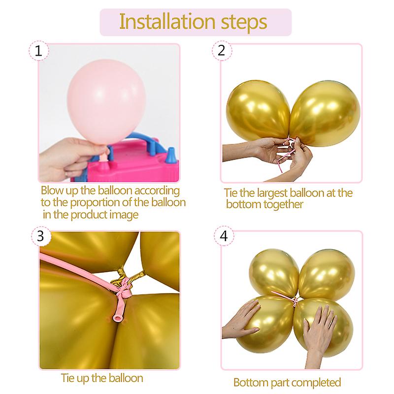 1st Birthday Pink Number Balloons Decoration Set