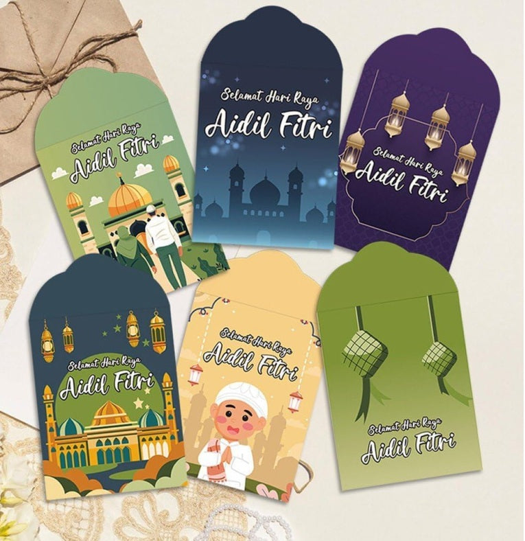 Adil Fitri Ramadan Money Envelopes Eid