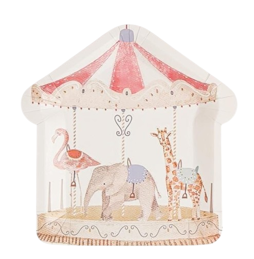 Circus Theme 9 Inch Paper Plate