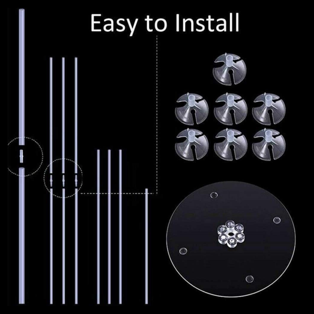 70cm Wave Ball Balloon Bracket Can Hold 7 Balloons
