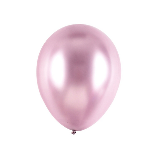 12 Inch Chrome Balloons (Light Purple / Pink)