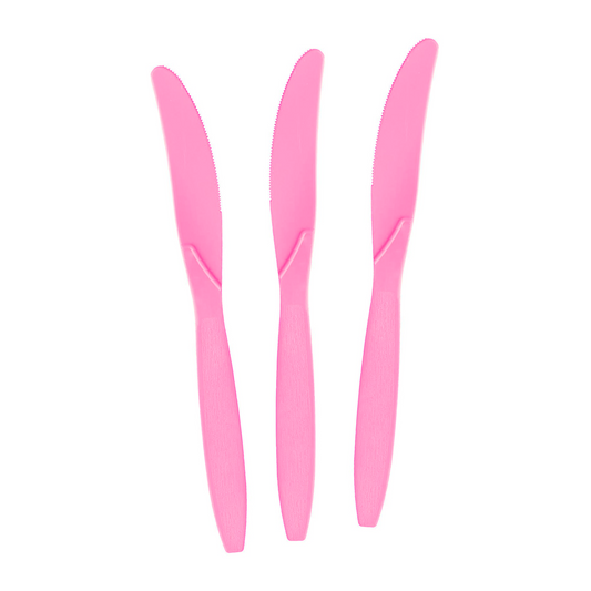 Pink Swirl Cutlery Set (Knives)
