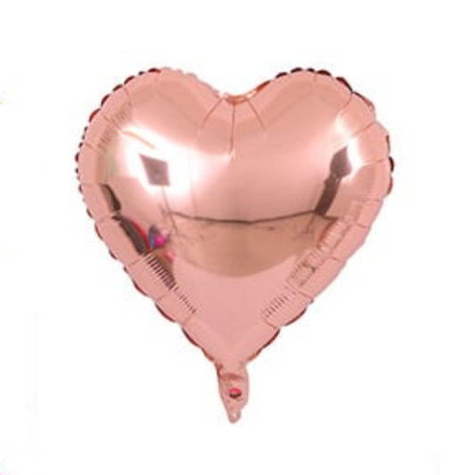 Heart Shape Foil Balloons (Rose Gold)