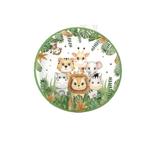 Safari Theme Party 7 Inch Paper Plates Set