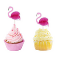 Load image into Gallery viewer, Flamingo Theme Party Cupcake Toppers Set
