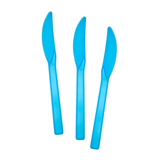 Carousel Stripe Party Theme Cutlery Set (Knives - Blue)