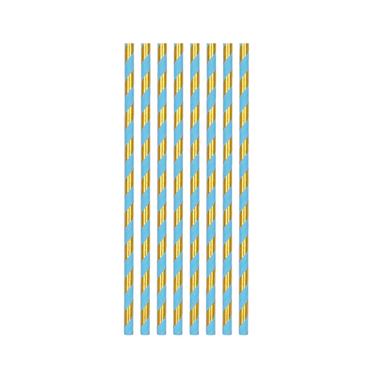 First Birthday Decorations Paper Straws Set