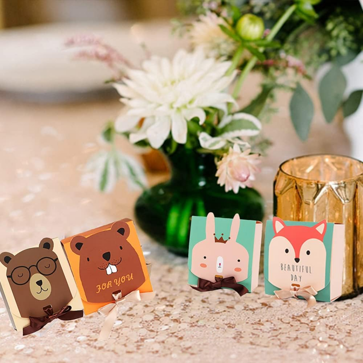 Safari Animal Themed Candy Gift Boxes Set