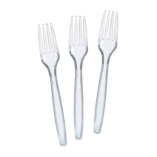 Transparent Cutlery Set (Forks)