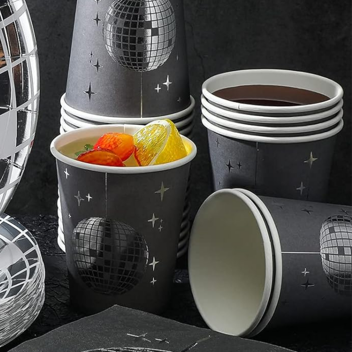 Groovy 70s Disco-Themed Party Paper Cups Set