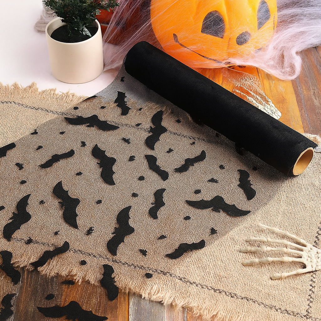 Spooky Black Runner 28*275cm