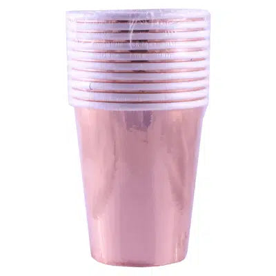 Rose Gold Paper Cups