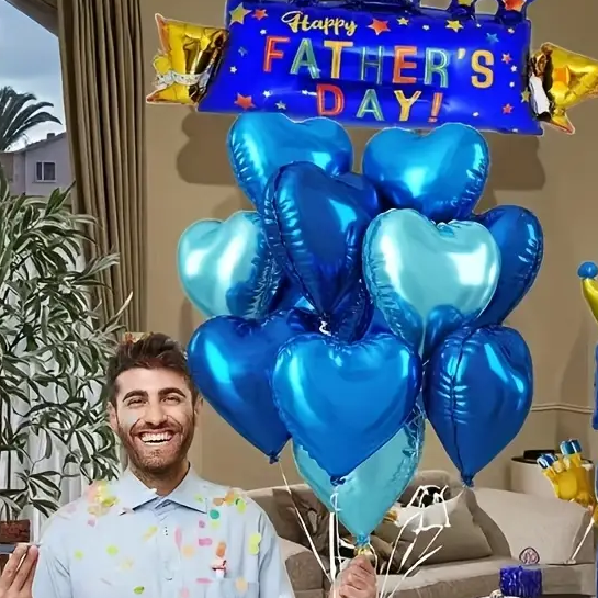 Happy Fathers Day Balloon Bouquet Set
