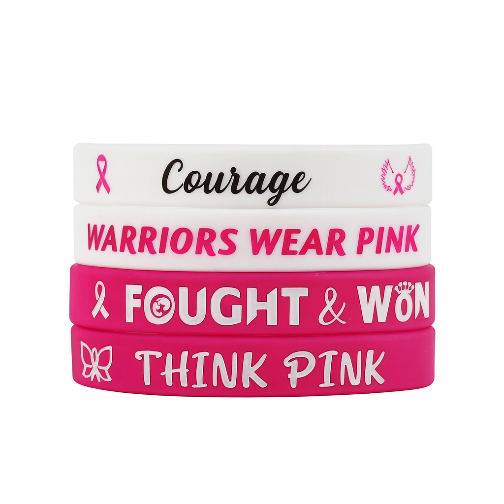 Pink October Elastic Bracelet 1 pc – Breast Cancer Awareness