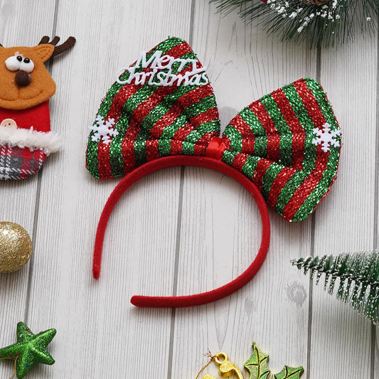 Christmas Red and Green Headband