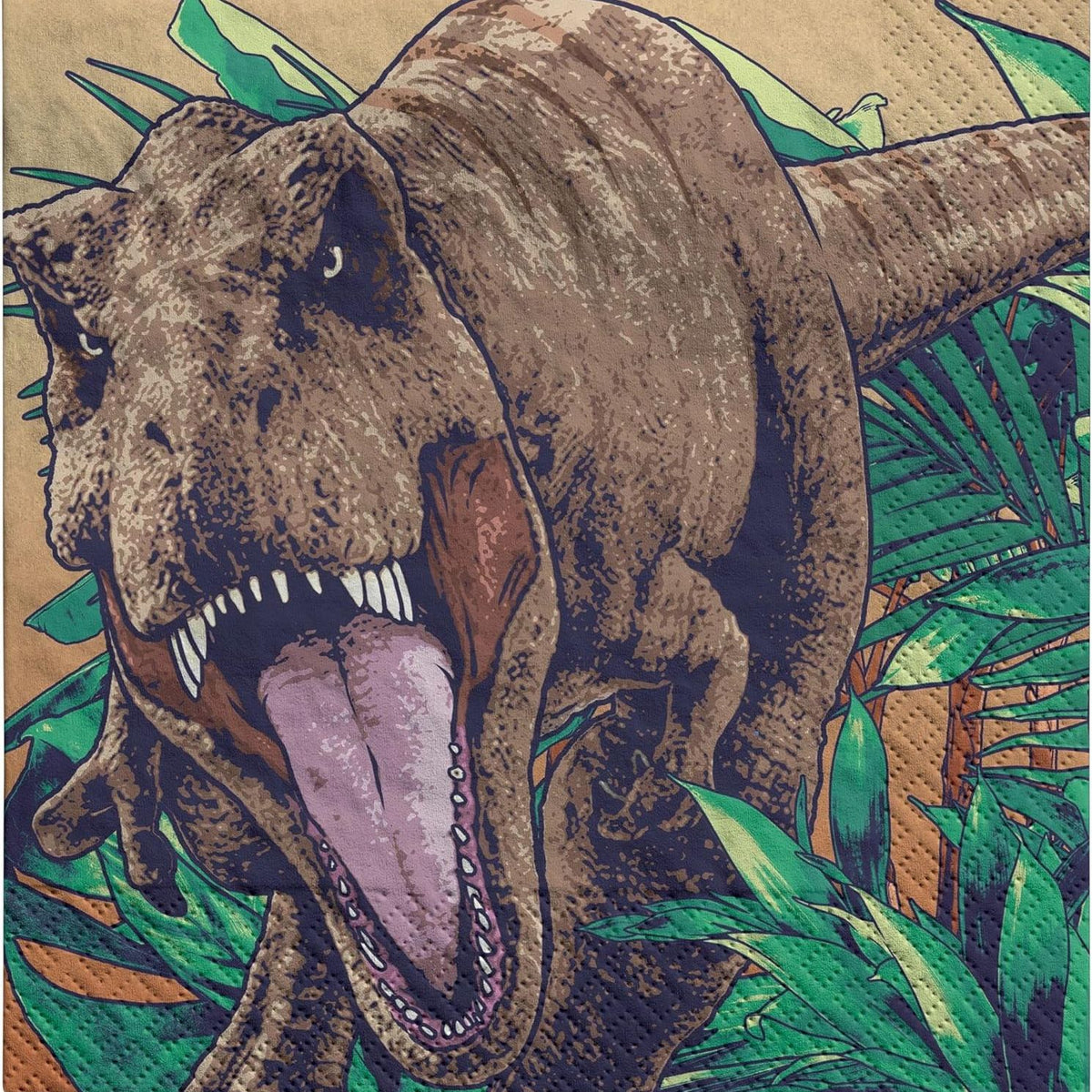 Jurassic-Themed Party Tableware Set