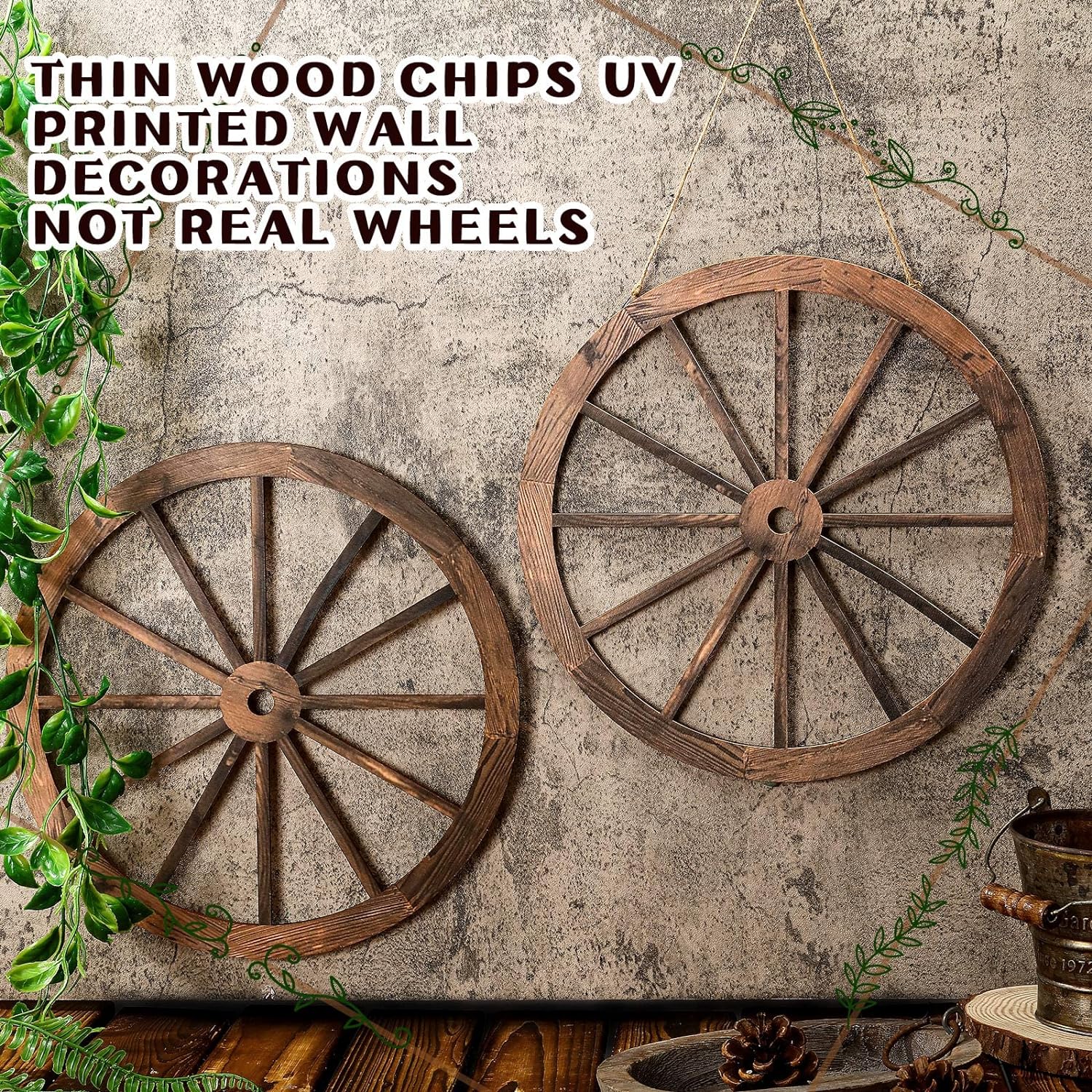 Wagon Wheel Decor Set